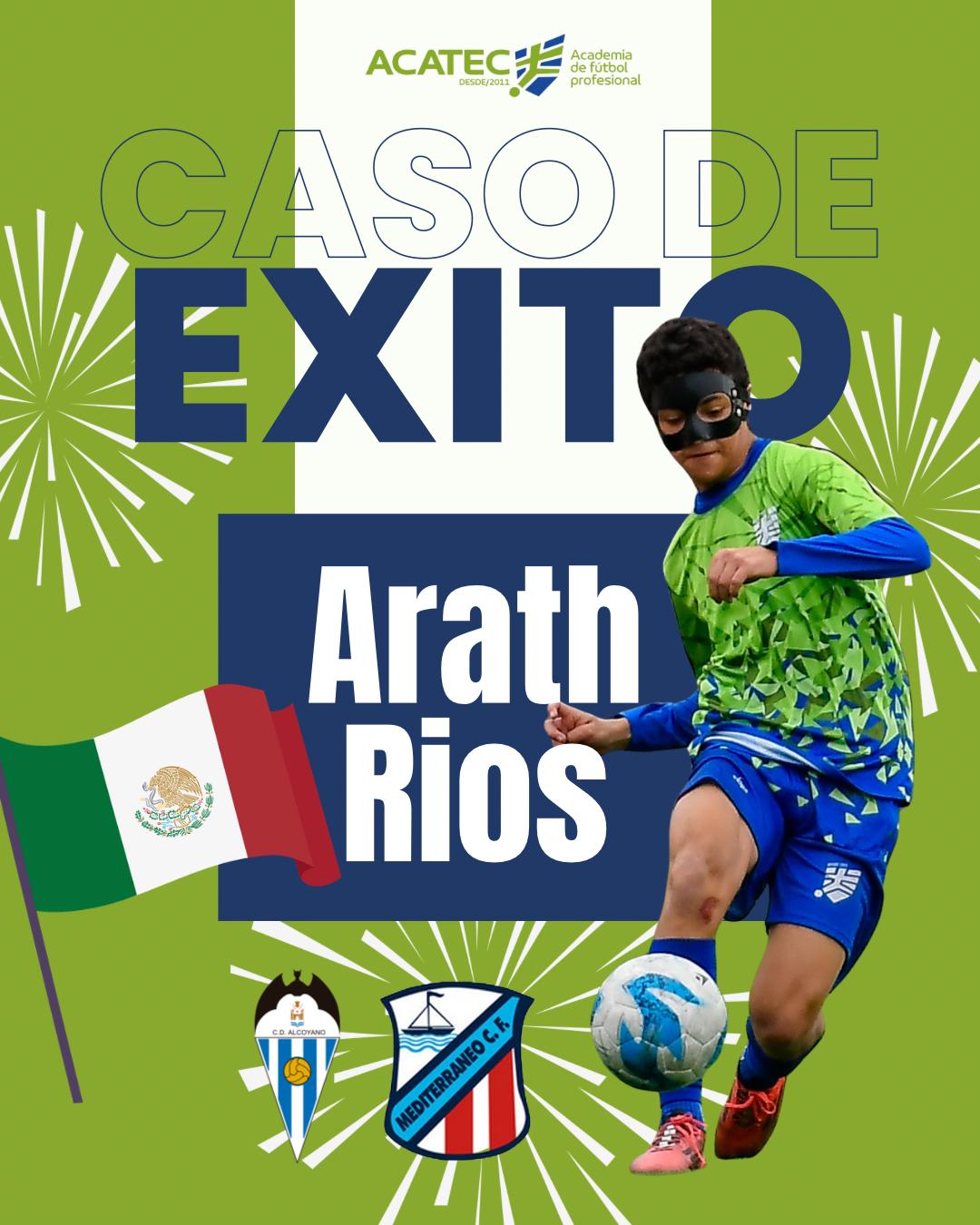 ARATH ALUMNO DE LA ACADEMIA INTERNACIONAL Y JUGADOR DEL MEDITERRÁNEO C.F.  SERÁ JUGADOR DEL C.D. ALCOYANO EN LIGA AUTONÓMICA CADETE